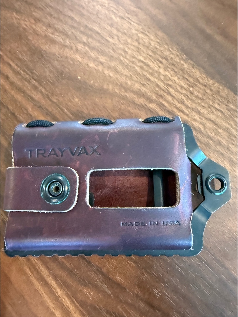 Trayvax Original Wallet Brown Leather Made in USA